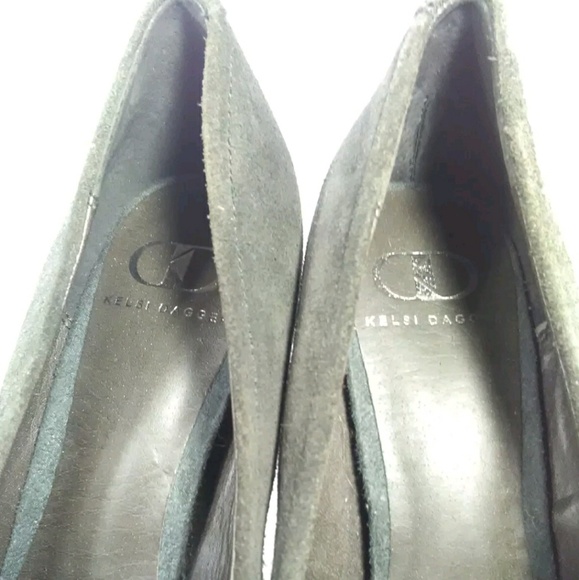 SOLD: Kelsi Dagger Gray Suede Platform Stiletto - Picture 4 of 7